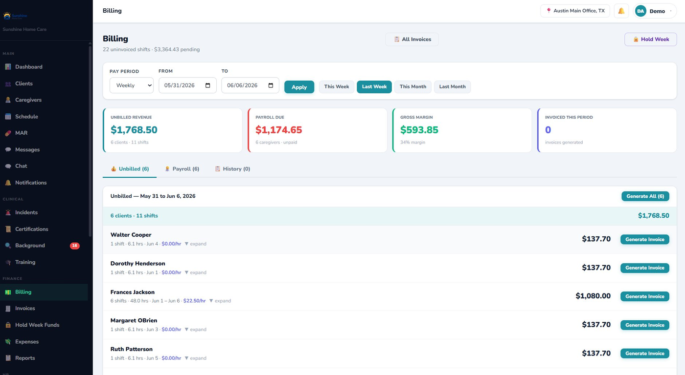 CareSoftPro Billing
